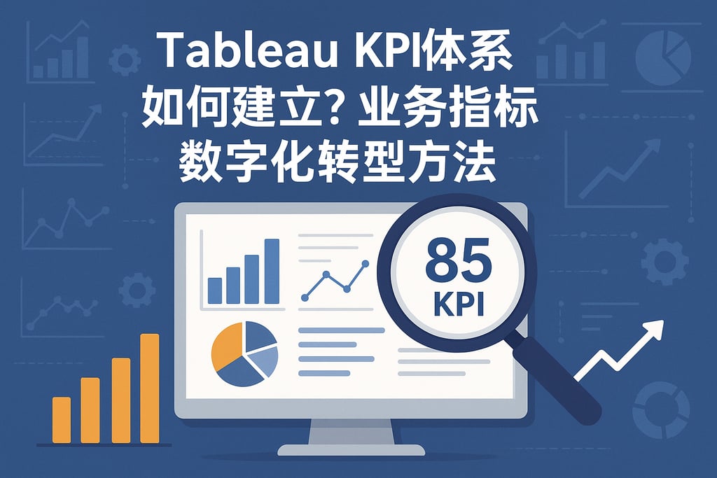 Tableau KPI体系如何建立？业务指标数字化转型方法